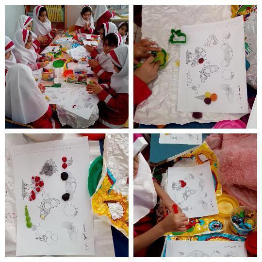 کاردستی و مهارت (نقاشی خمیری)-پیش دبستان 