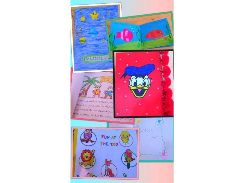 ساخت كار دستي كتاب داستان به زبان انگليسي پايه دوم