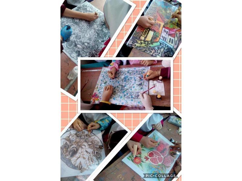 نقاشی با ویترای پایه ششم