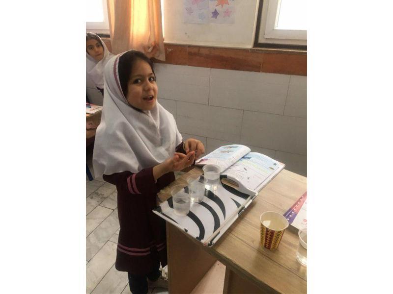 آزمایش دما چهارم دبستان آذر 98