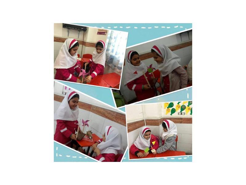 ساخت بادنما و فرفره- پایه دوم