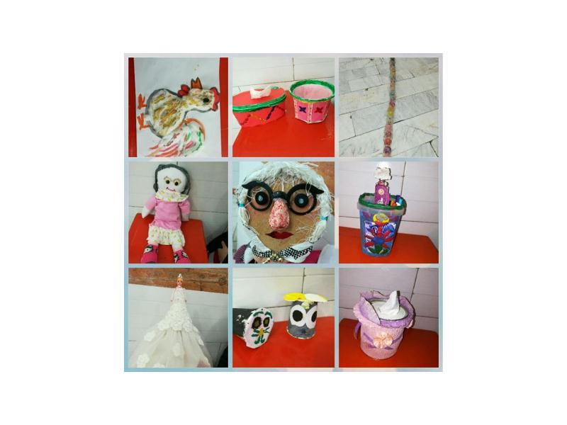 پایه ی دوم_زنگ علوم.ساخت اشیا با وسایل دور ریختنی 