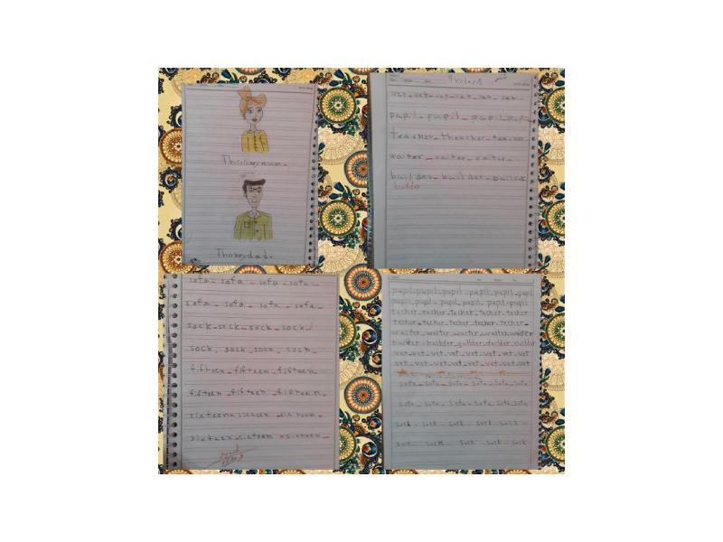 دفاتر زیبای زبان آموزان عزیزمان