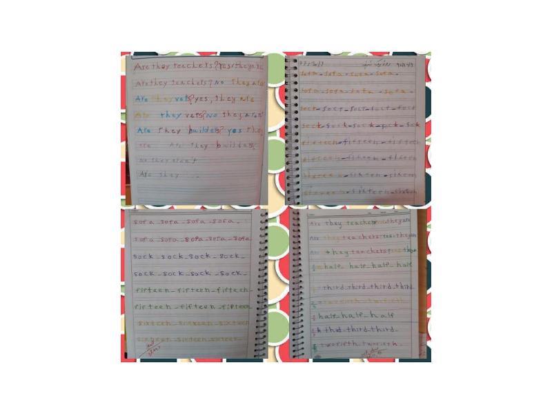 دفاتر زیبای زبان آموزان عزیز