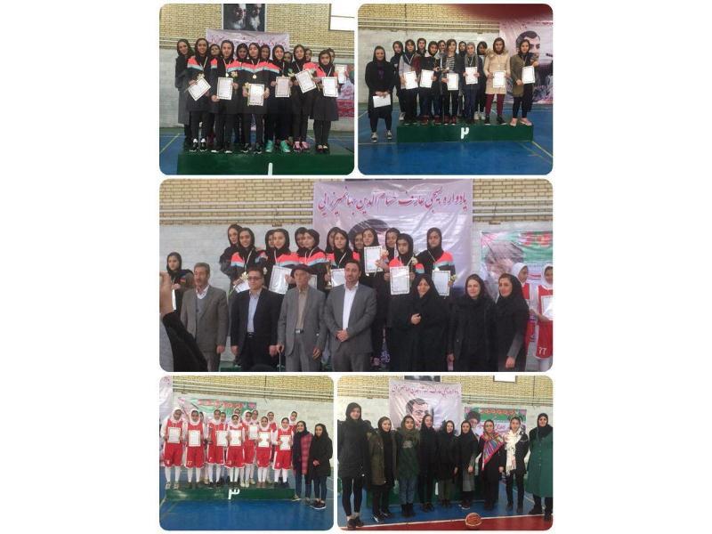 کسب مقام اول مسابقات بسکتبال چهارجانبه بمناسبت دهه فجر انقلاب اسلامی باحضور تیم های اراک و تهران و ساوه  