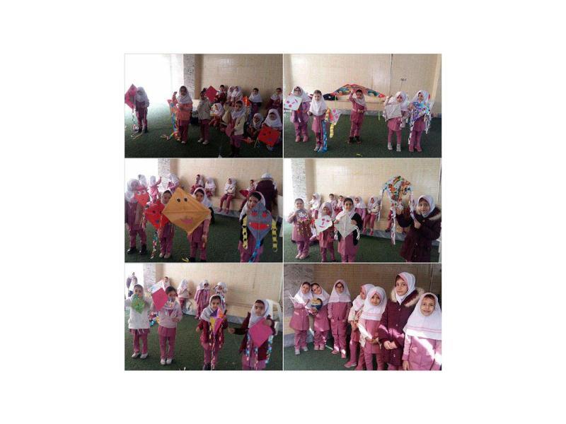 ساخت بادبادک وبادبادک بازی - نوگلان پیش دبستانی