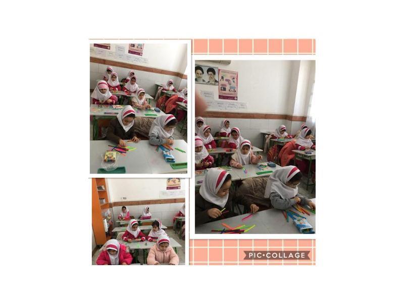 آموزش دسته بندي با كمك چوب خط درس رياضي كلاس اول