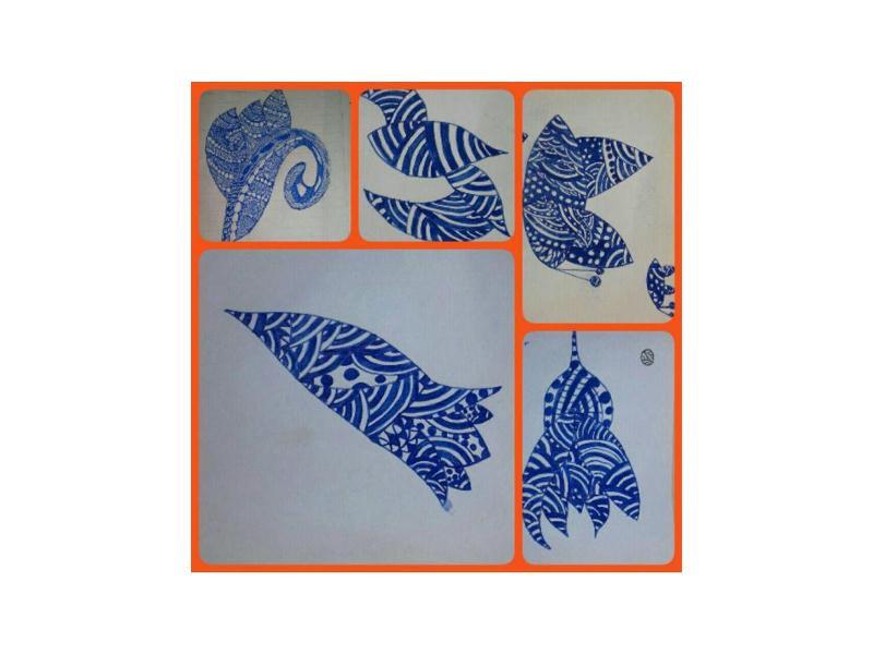 تصویر سازی با خودکار توسط دانش آموزان پایه چهارم