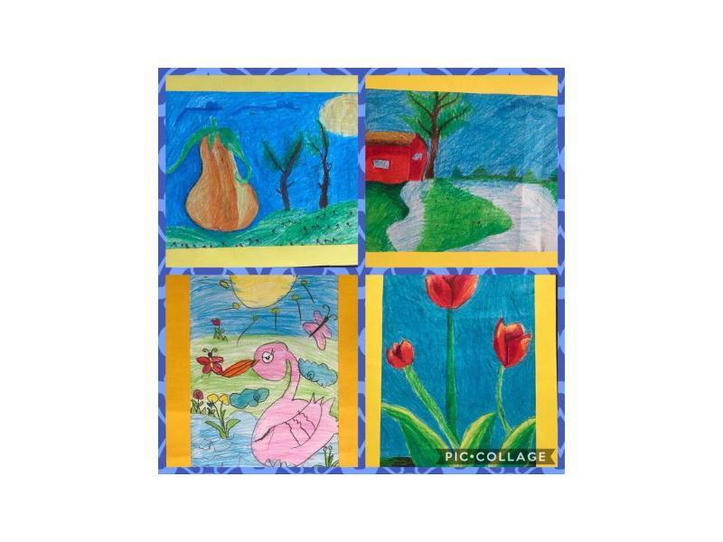 نمونه نقاشی هنرمندان کوچک سوفیا