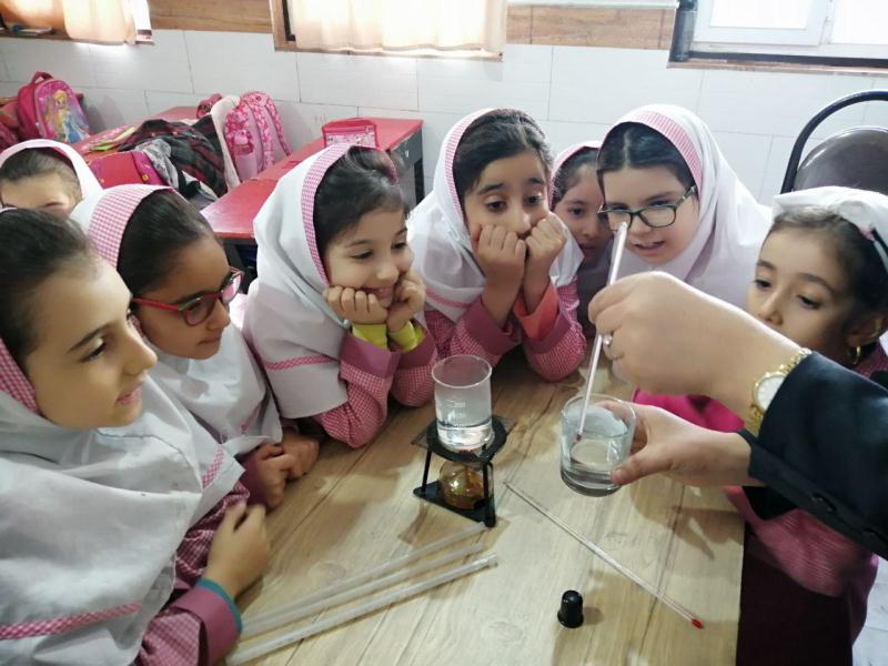 آزمایش چرخه آب (میعان) دوم دبستان آذر 98