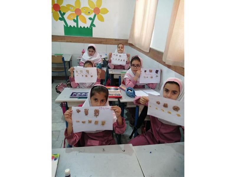 دست ورزی الگو سوم دبستان مهر 98